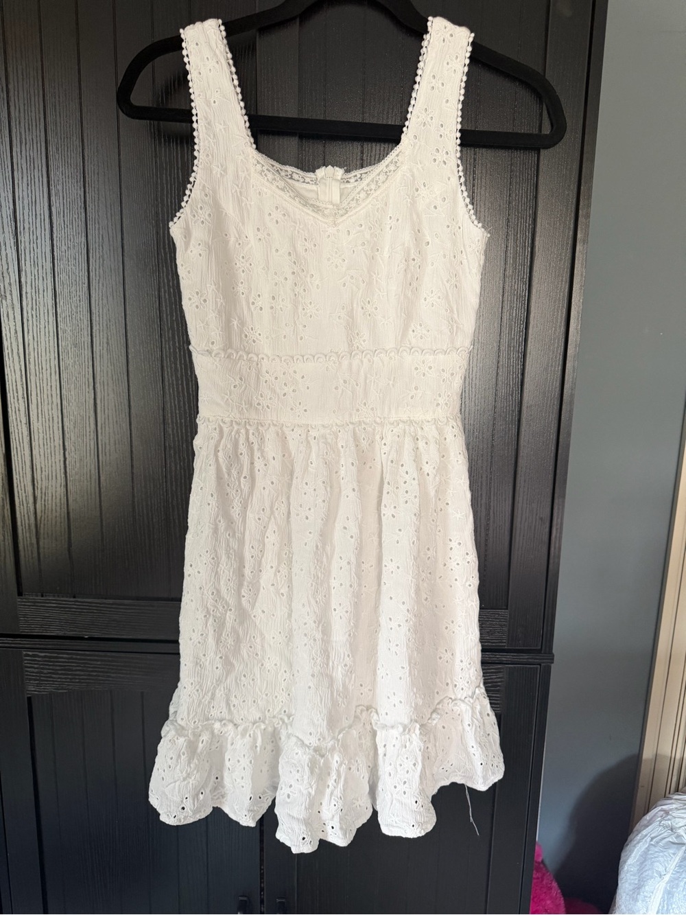 Altar'd State White Eyelet Detailed Dress size XS